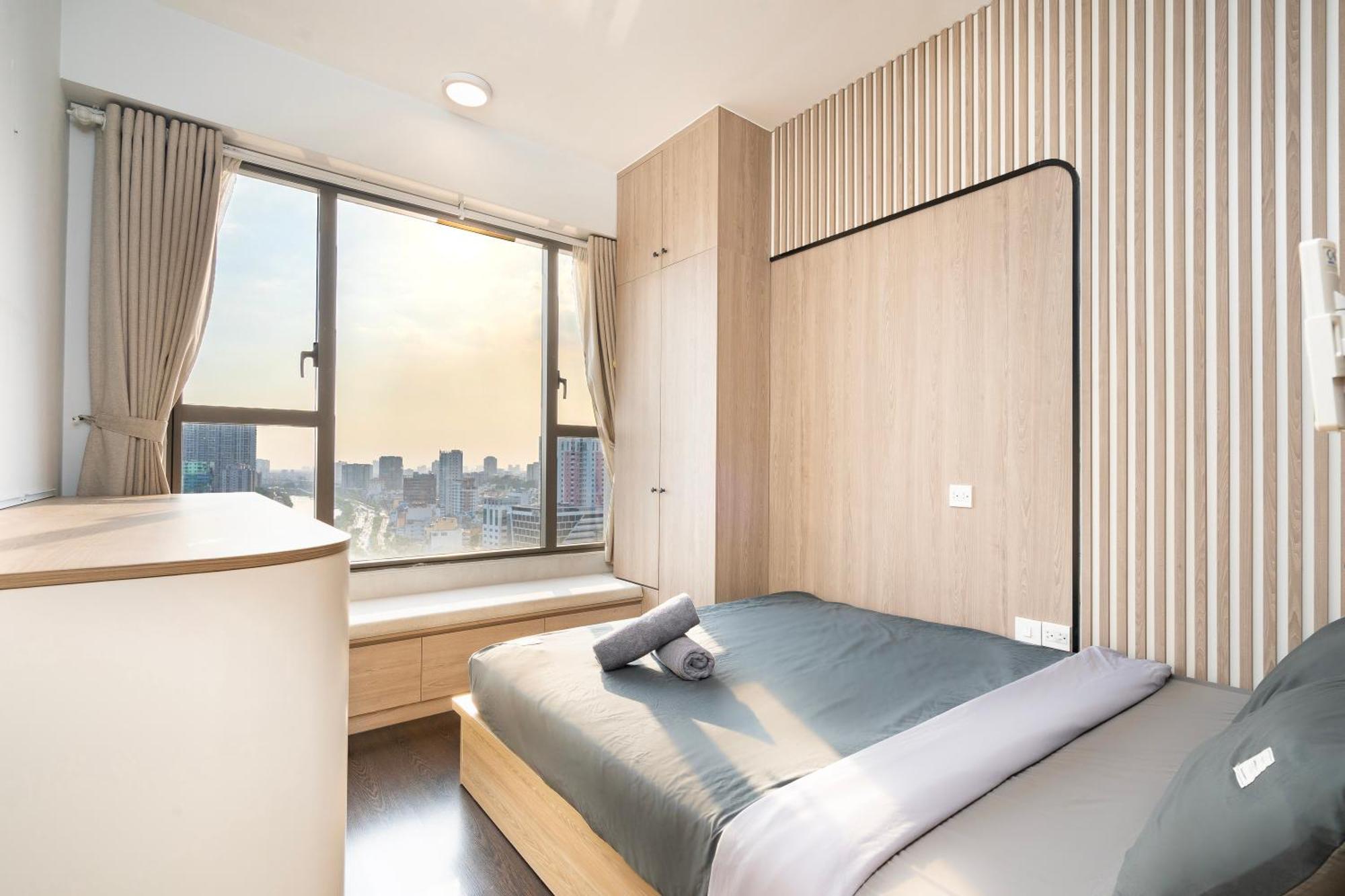 Double E Saigon Apartment In Rivergate Building Ho Şi Min Exterior foto