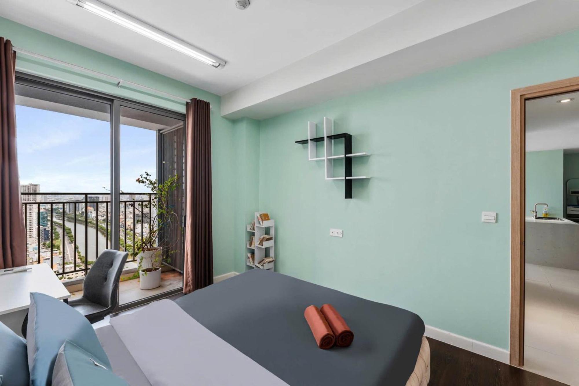 Double E Saigon Apartment In Rivergate Building Ho Şi Min Exterior foto